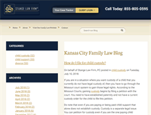 Tablet Screenshot of kcfamilylawblog.com